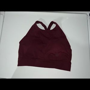 Maroon alphalux alto bra in size small